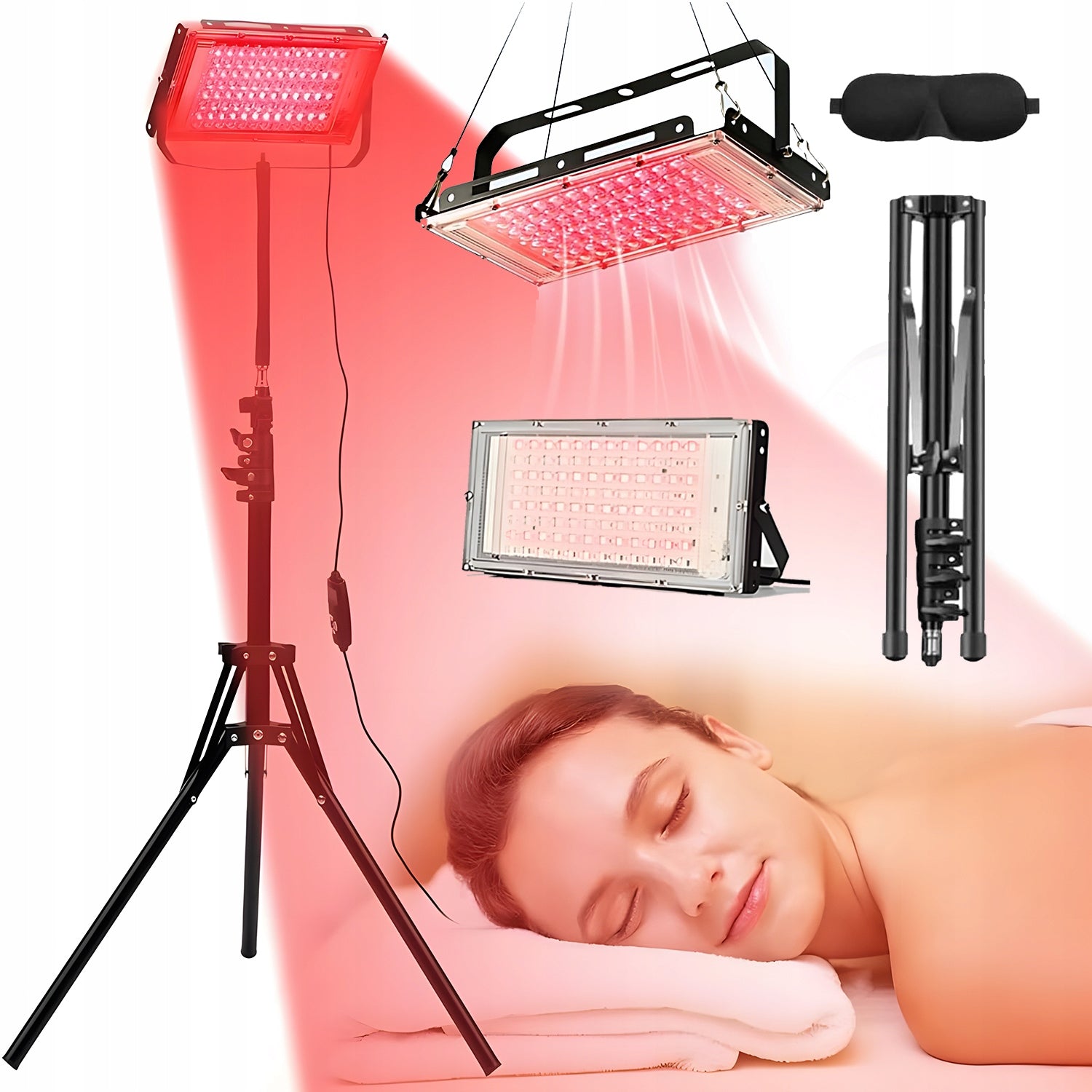 INFRARED PHYSIOTHERAPY LAMP ADJUSTABLE FOLDING FOR FACE AND BODY