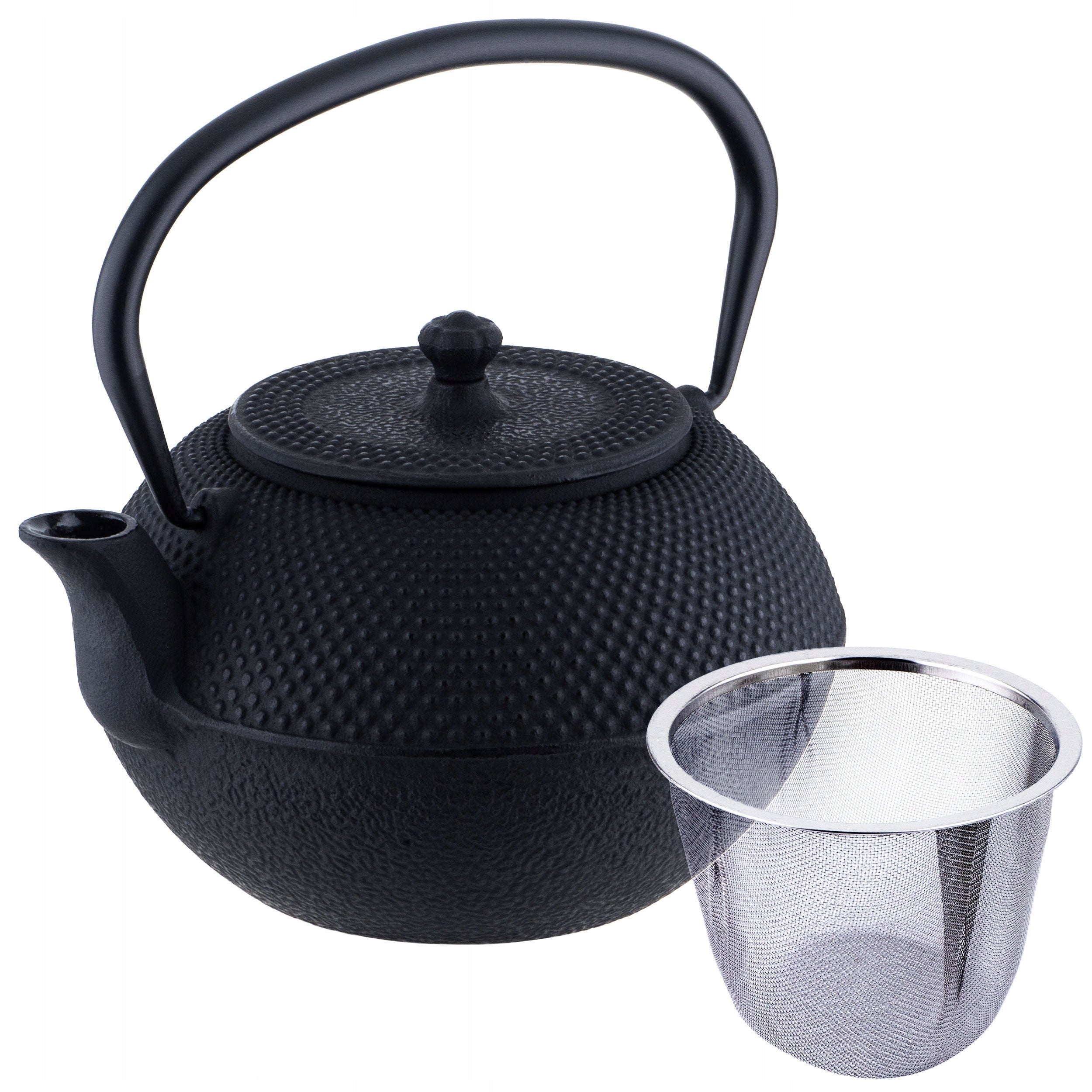 INFUSER CAST IRON TEAPOT JUG WITH TEA STRAINER HERBS 5 CUPS