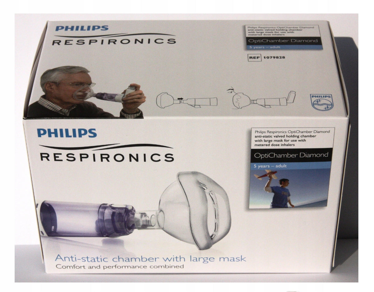 INHALATION CHAMBER PHILIPS OPTICHAMBER FOR CHILDREN AND ADULTS MASK 5+ L