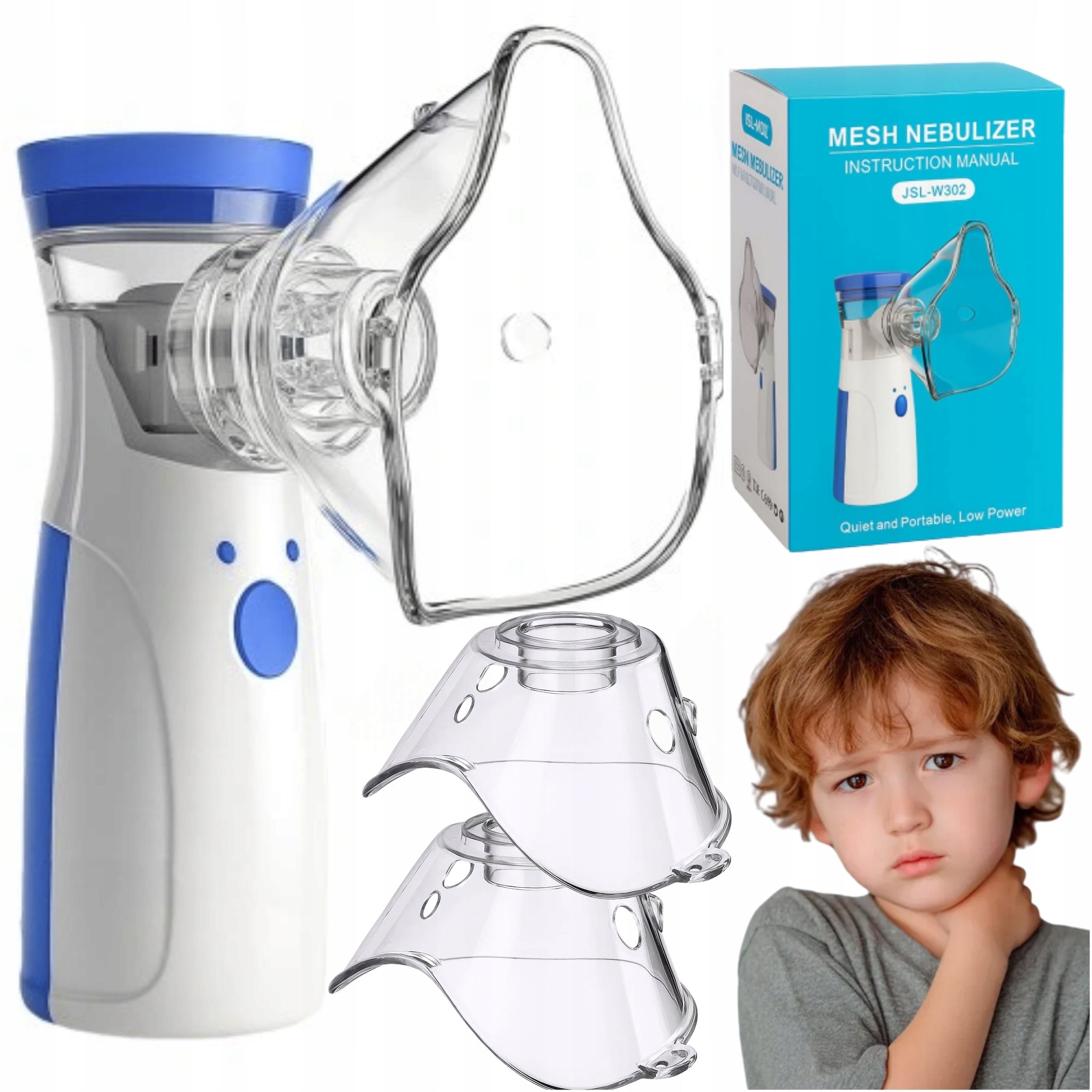 INHALER MESH SMALL PERSONAL PORTABLE INHALATION batteries freebie NEBULIZER