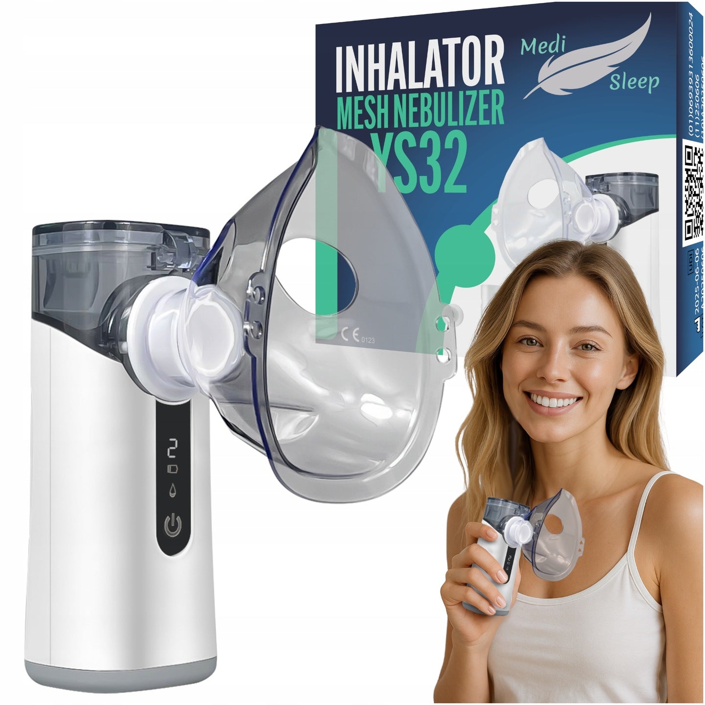 INHALER NEBULISER FOR CHILDREN ADULTS PORTABLE WIRELESS MESH
