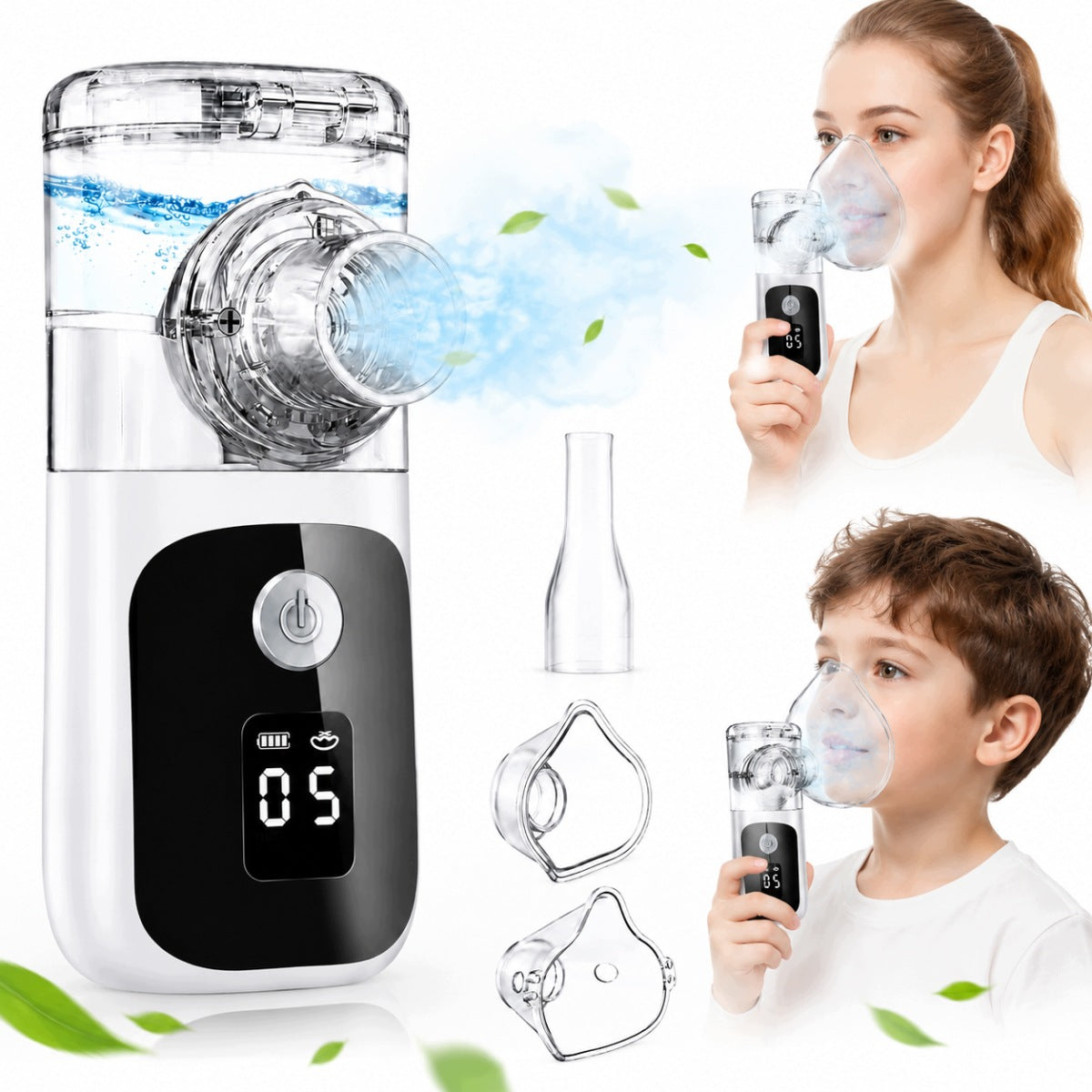 INHALER NEBULISER FOR CHILDREN ADULTS PORTABLE WIRELESS MESH