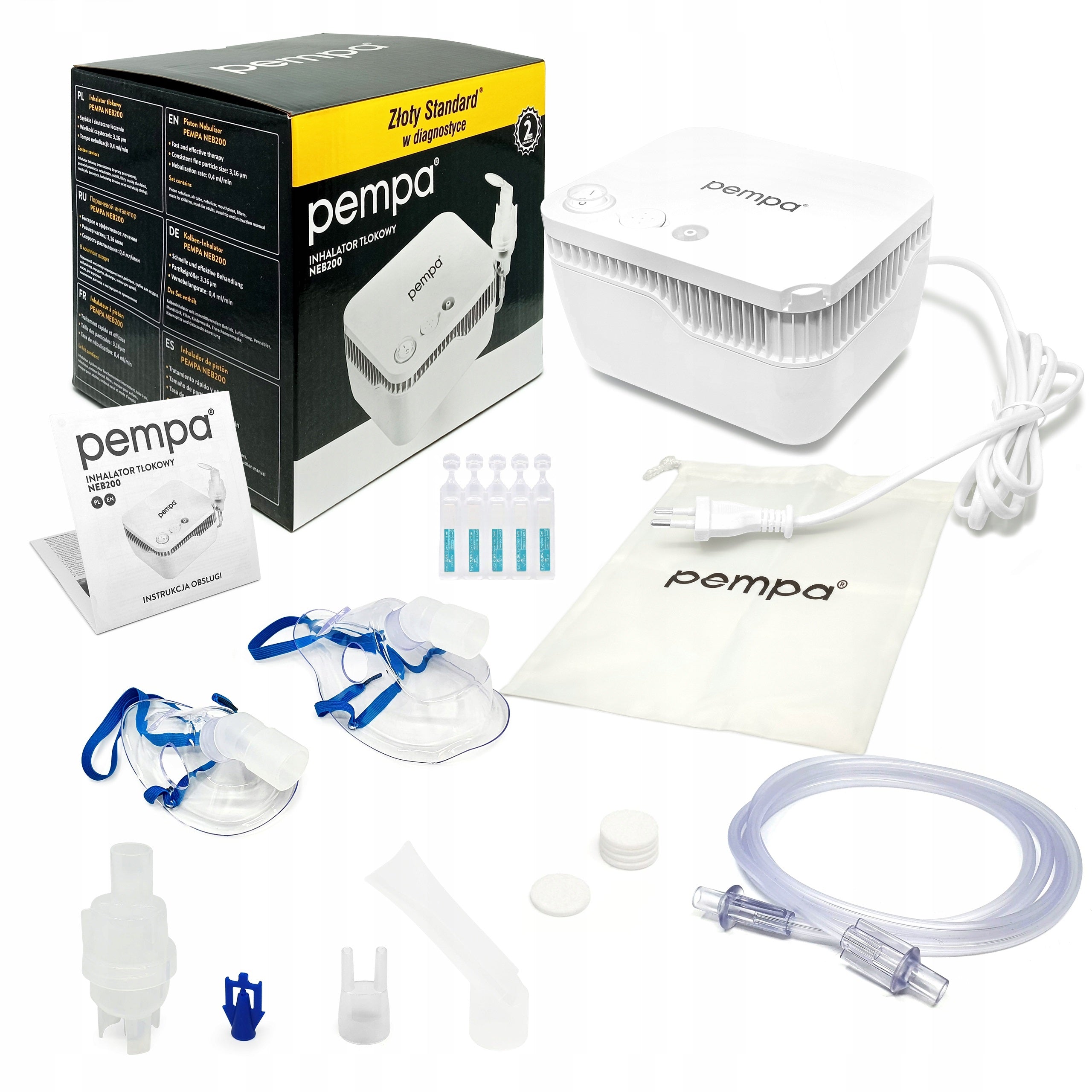 INHALER NEBULISER FOR CHILDREN AND ADULTS PLUNGER PEMPA NEB 200