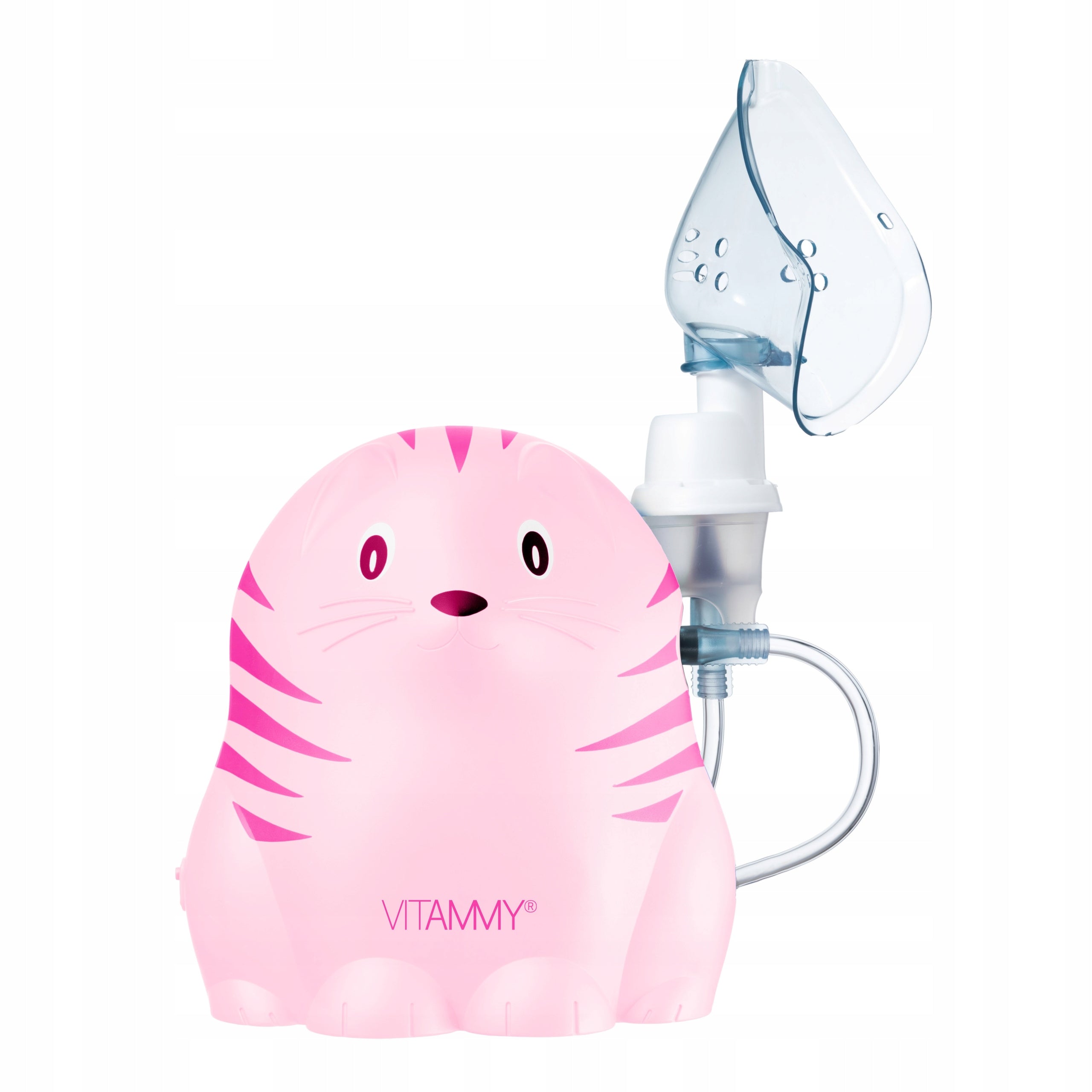INHALER NEBULISER FOR CHILDREN VITAMMY GATTINO PINK KITTEN 2 MASKS Medical device yes