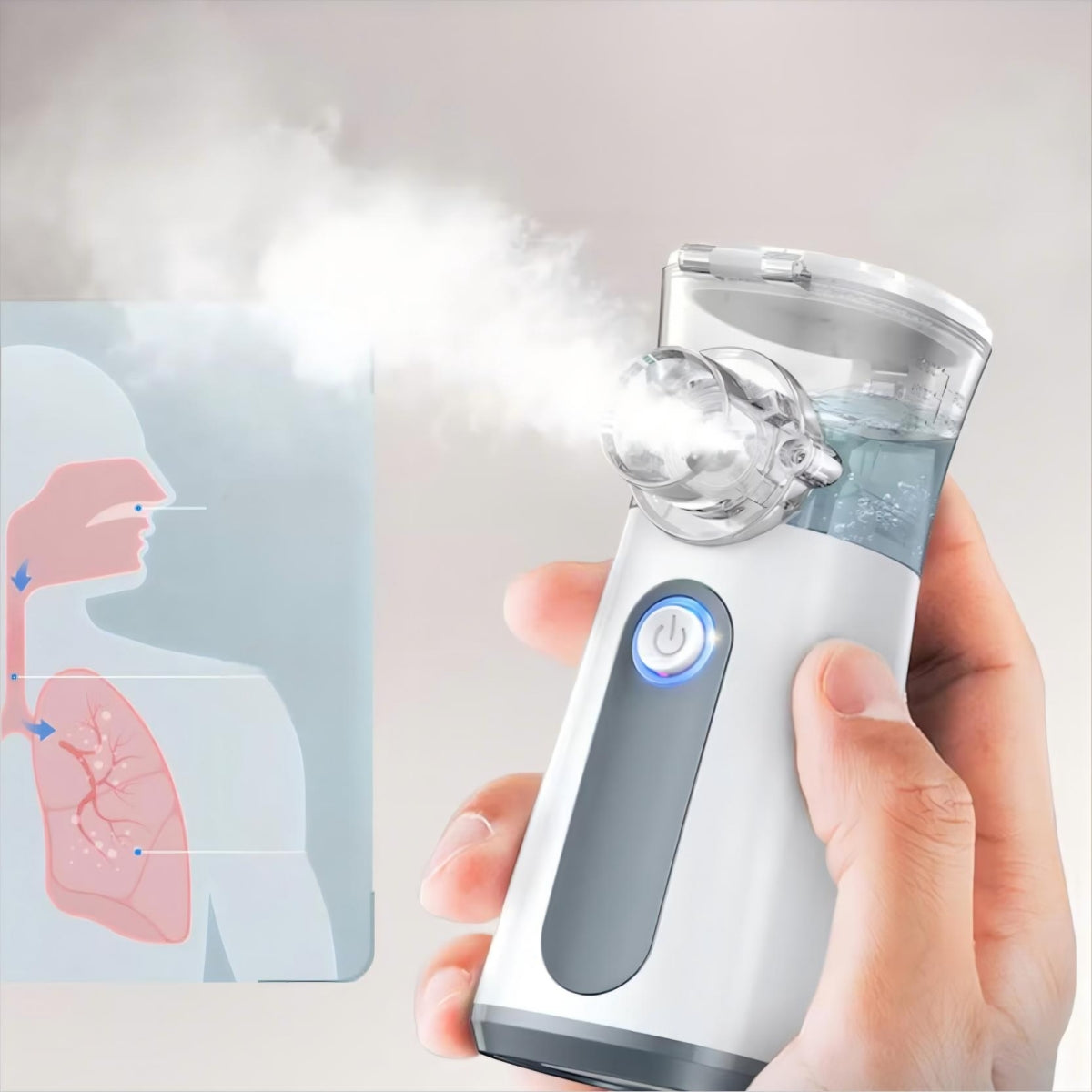 INHALER NEBULISER PORTABLE SILENT FOR CHILDREN AND ADULTS Medical device no