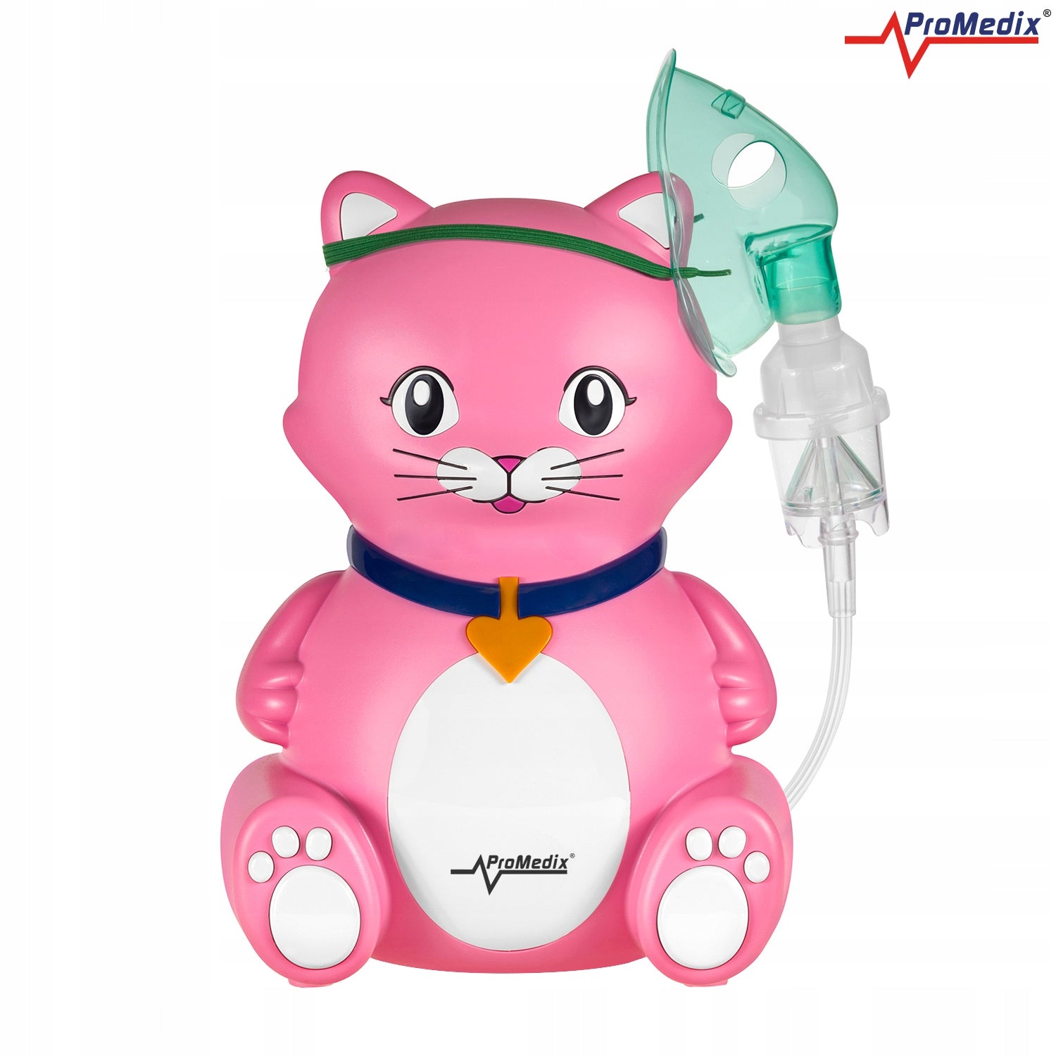 INHALER NEBULIZER FOR CHILDREN CAT KITTY SET PROMEDIX PR-816 Medical device type accessories for a medical device or a product without an intended medical purpose