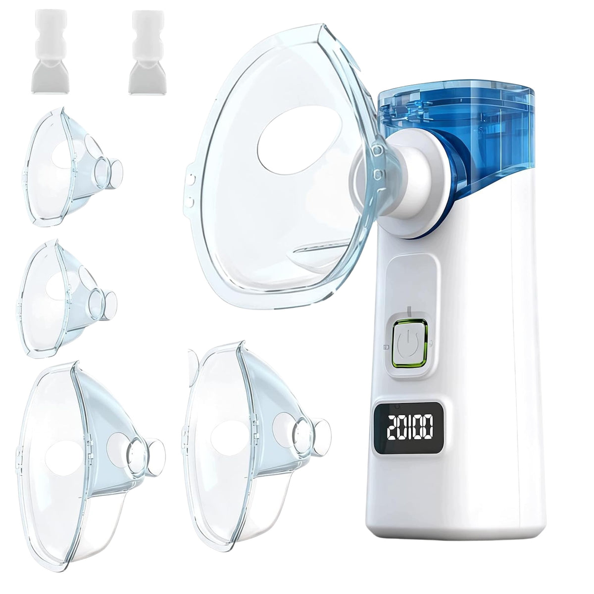 INHALER NEBULIZER HERRFILK MESH 1-5µm 4 MASKS 2 MOUTHPIECES USB-C