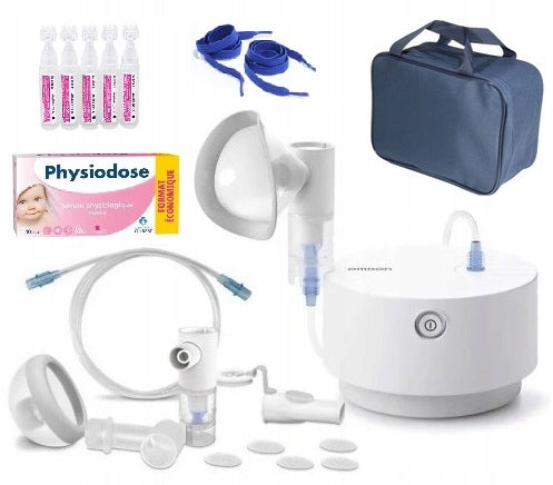 INHALER OMRON COMPAIR C28P NEC105E + MASK BAG WITH ELASTIC BANDS + FREEBIE 5xSALT