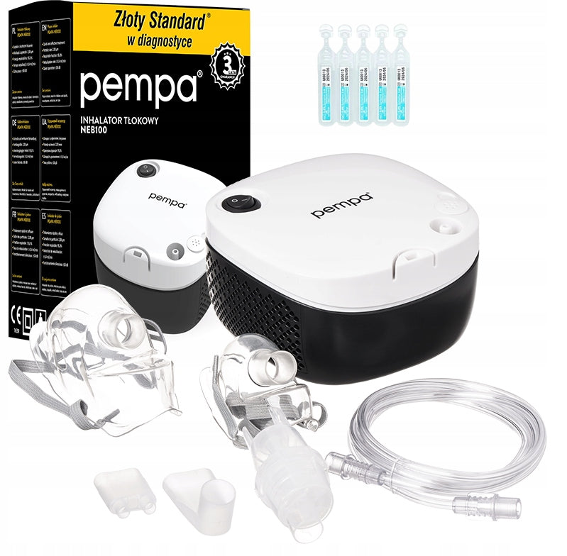INHALER PEMPA NEB 100 MASK FOR CHILDREN AND ADULTS NEBULISER MOUTHPIECE