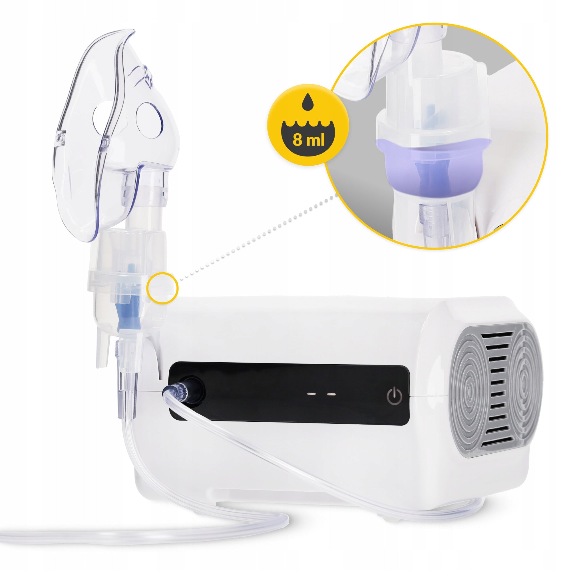 INHALER PLUNGER NEBULISER COMPRESSOR PORTABLE SILENT FOR INHALATION PRO Medical device yes