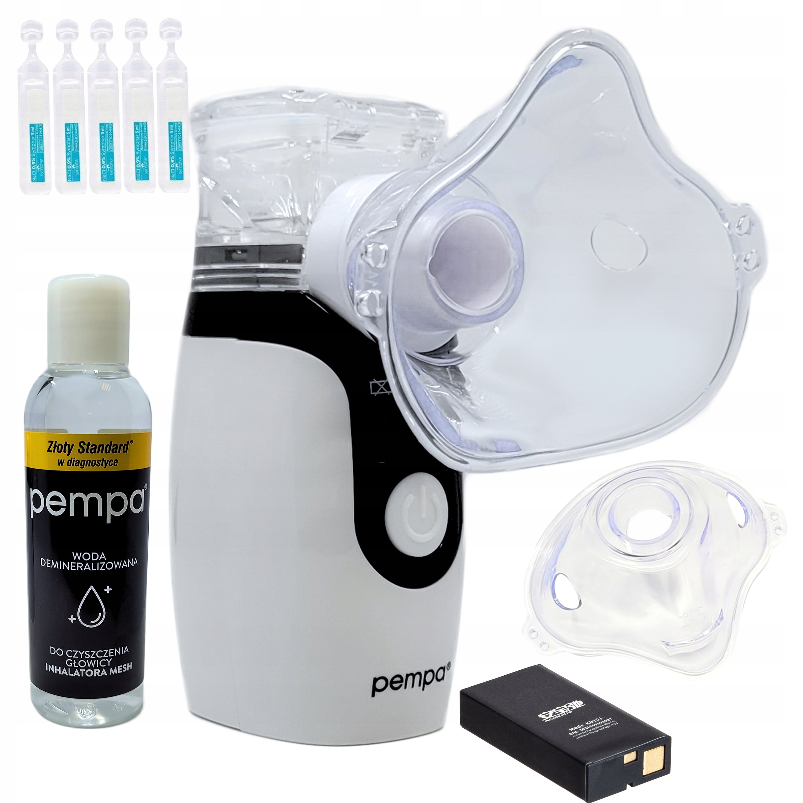 INHALER PORTABLE MESH MEMBRANE MESH BATTERY POWER SUPPLY NEB 500