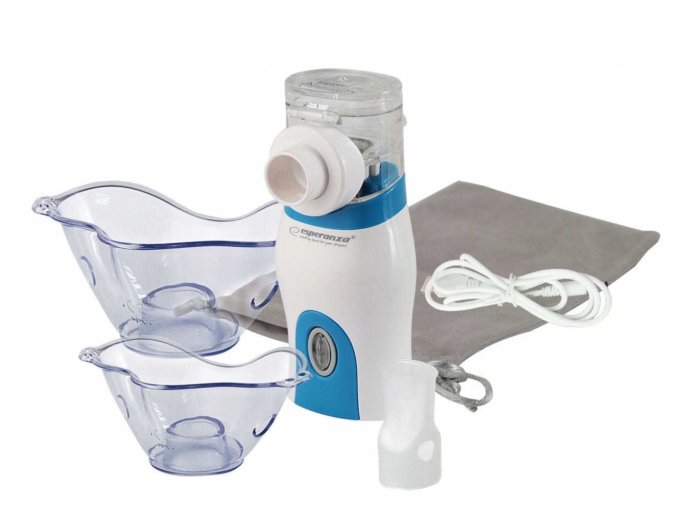 INHALER PORTABLE MESH NEBULIZER QUIET + Masks + Case Medical device yes