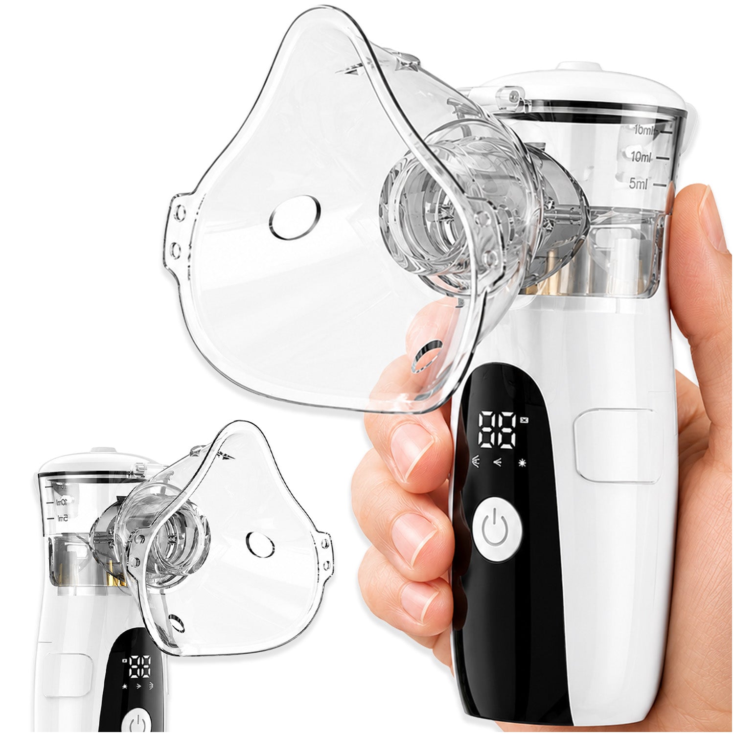 INHALER PORTABLE NEBULIZER FOR ADULT CHILDREN RECHARGEABLE LED