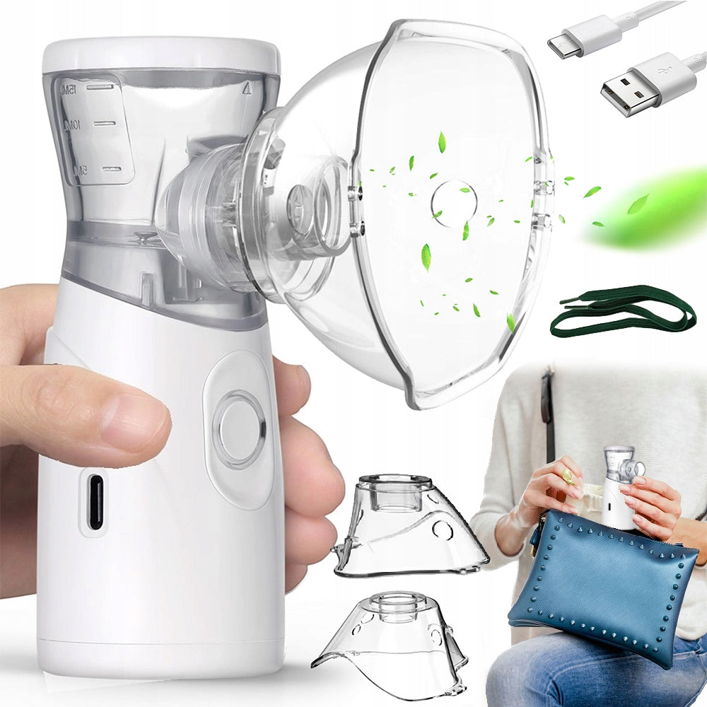 INHALER PORTABLE NEBULIZER KIT SILENT USB RECHARGEABLE NEBULIZER