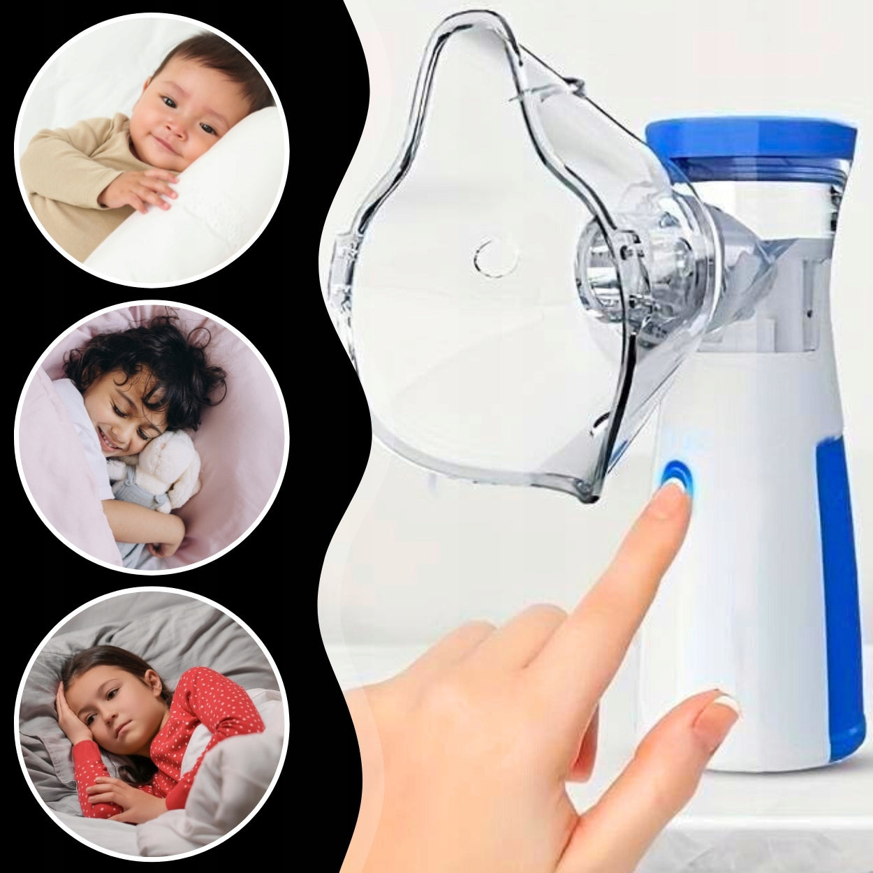 INHALER ULTRASONIC NEBULIZER PORTABLE FOR ADULT CHILDREN ON USB Packaging status original