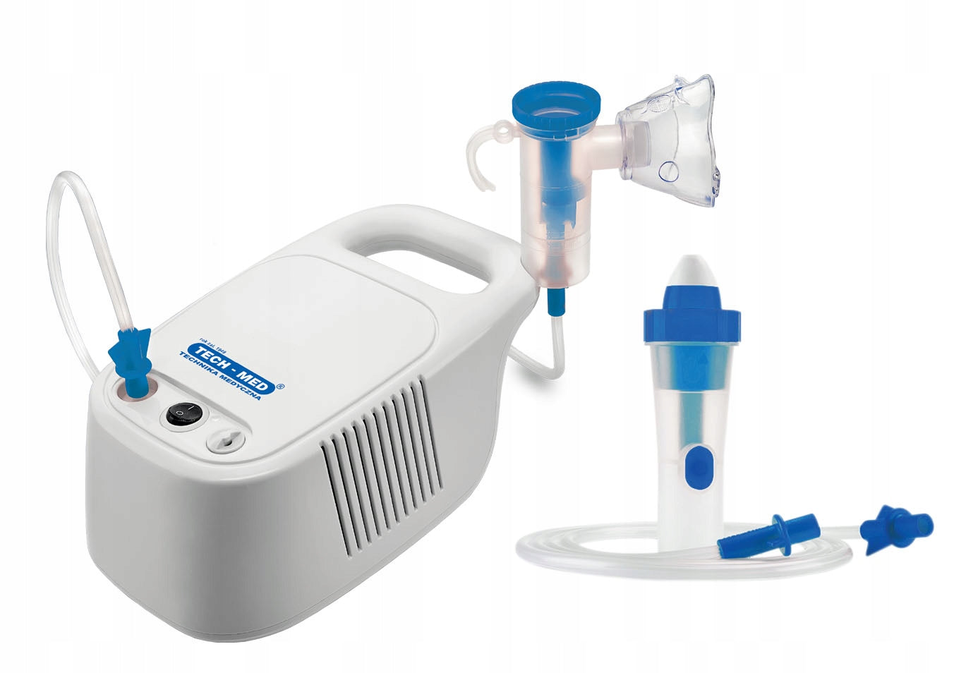INHALER nebulizer for adult children + IRRIGATOR for sinuses TECH-MED Color white