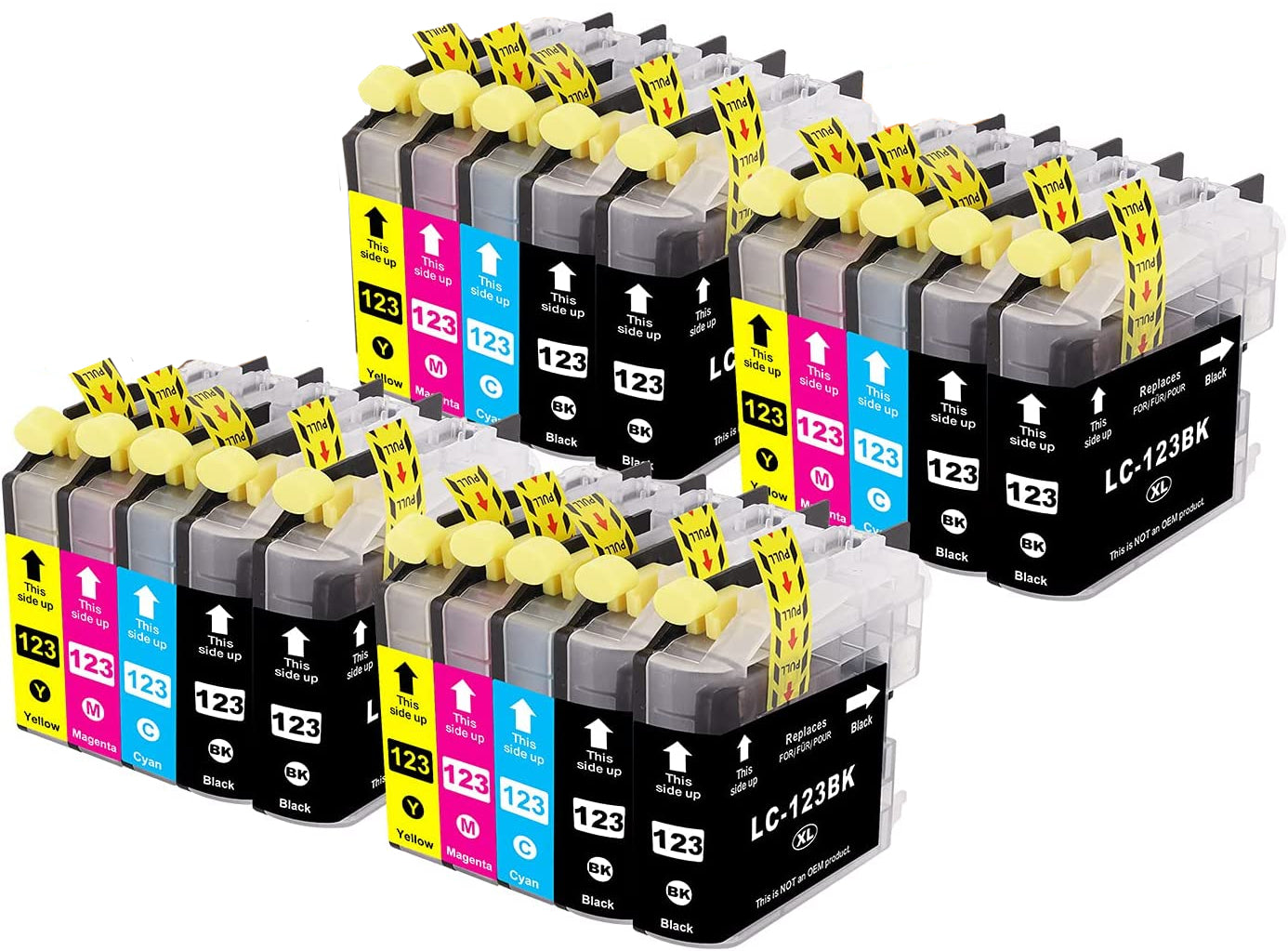 INK CARTRIDGES FOR BROTHER PRINTER DCP-J132W DCP-J152W DCP-J552DW DCP-J752DW LC123