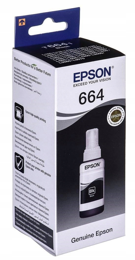 INK EPSON 664 Black T6641 original black