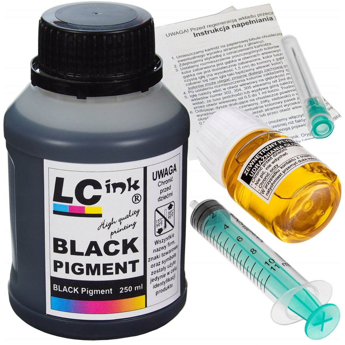 INK FOR CANON PG 37/40/50/510/512/540/545/ 560/575 250ml BK + ACCESSORIES Manufacturer code LC250BKPA