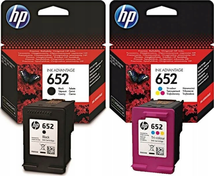 INK SET HP 652 BLACK+ COLOUR F6V25AE/F6V24AE