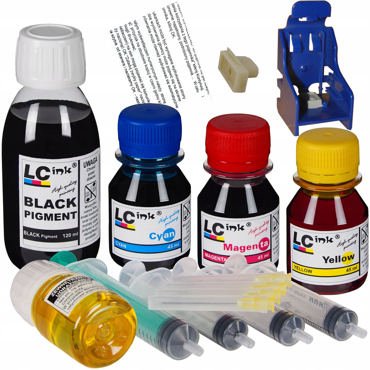 INK cartridge for HP 305 304 302 301 653 652 650 704 CLIP Filling set