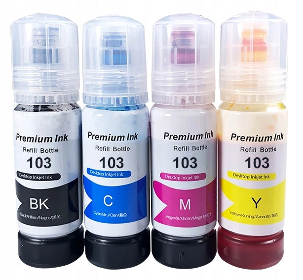 INKS 103 FOR EPSON ECOTANK L3110 L3150 L3151 L3160 L3250 L3251 L3256 L3260