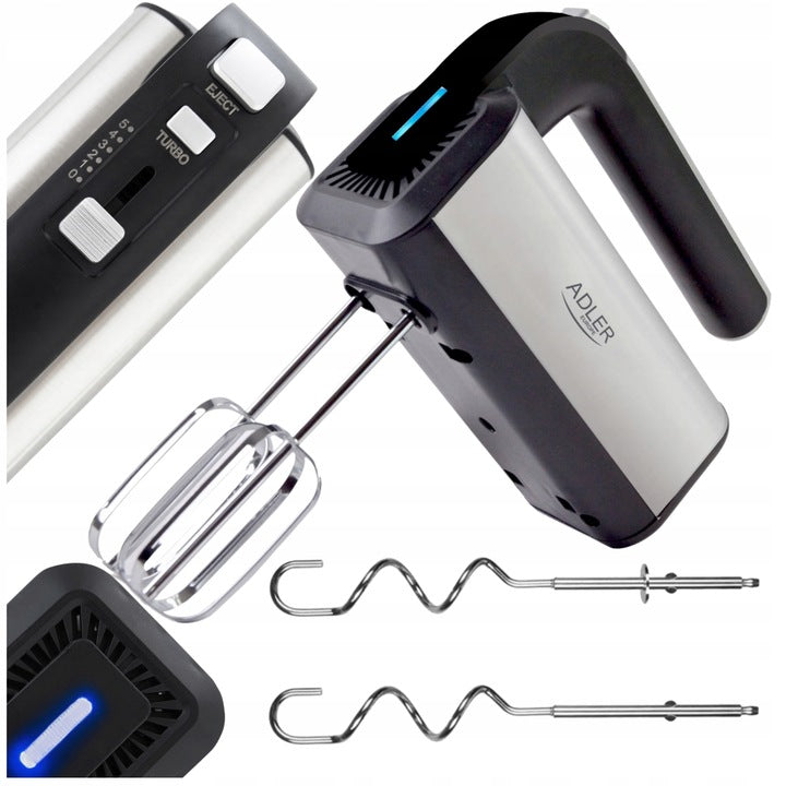 INOX AD 4225 800W Hand Mixer 5 Speeds + TURBO
