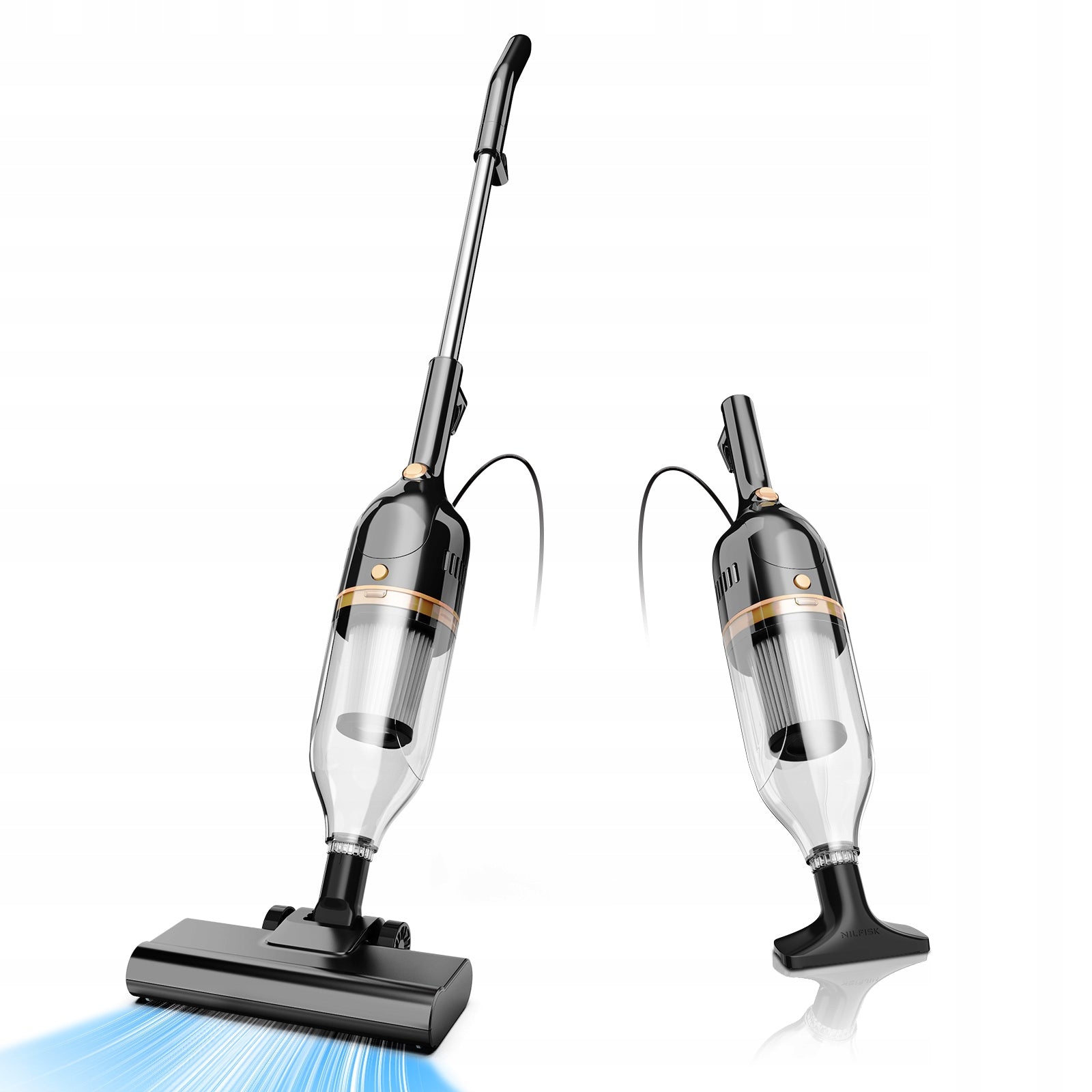 INSE R7 Corded Stick Vacuum Cleaner 600W Powerful Lightweight 2-in-1 HEPA