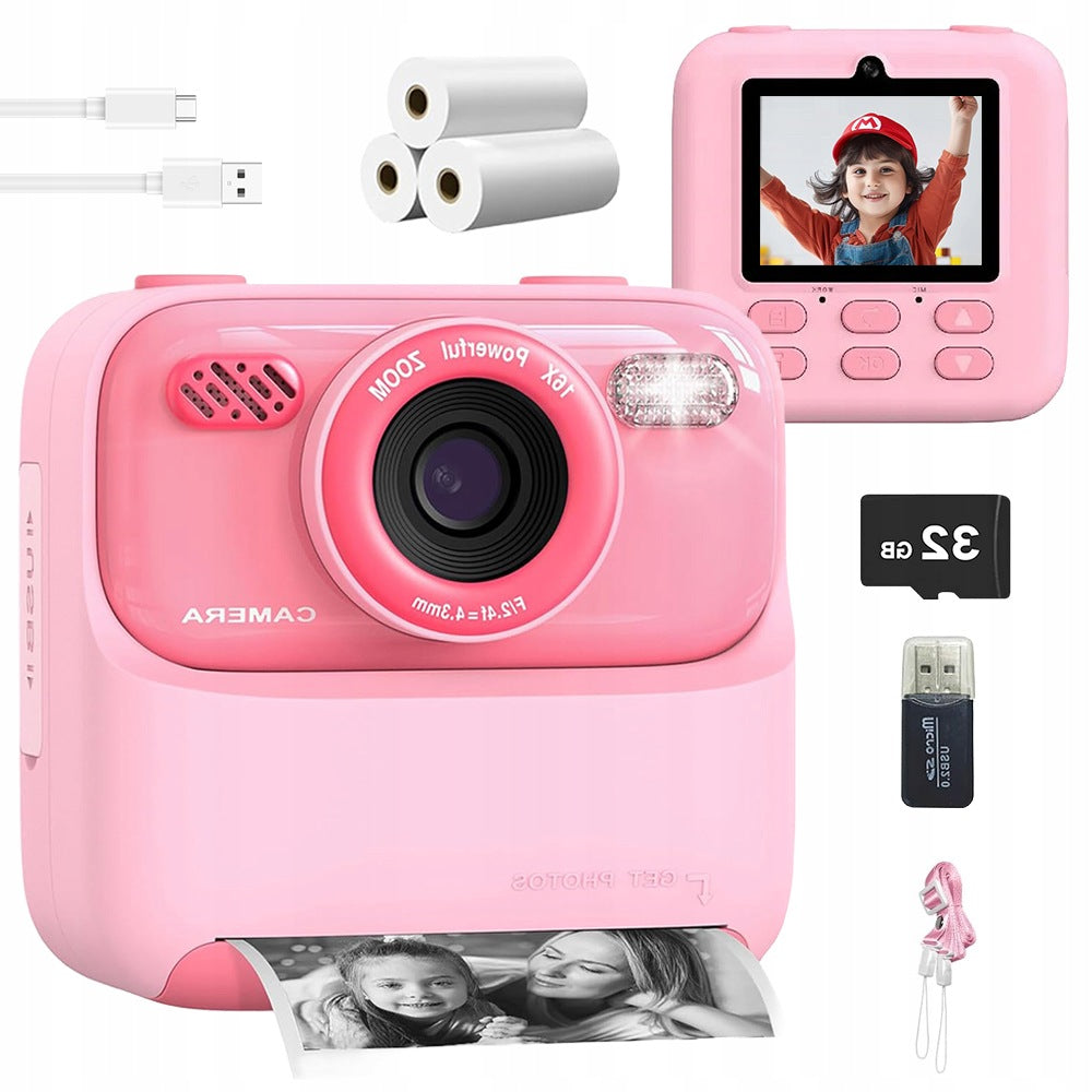 INSTANT CAMERA FOR CHILDREN DIGITAL GIFT WITH THERMAL PRINTER Packaging status original