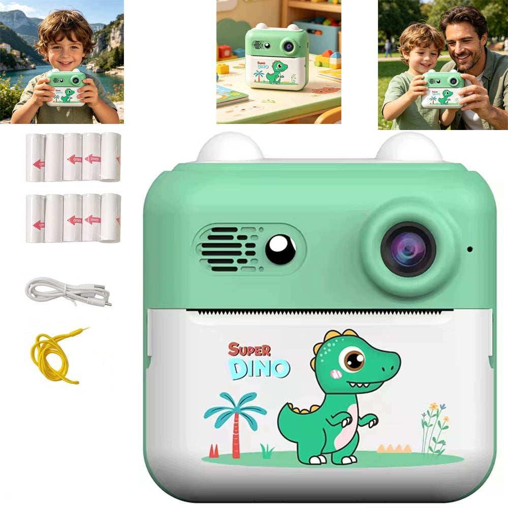 INSTANT CAMERA FOR CHILDREN WITH THERMAL PRINTER 11 ROLLS PER SANTA CLAUS