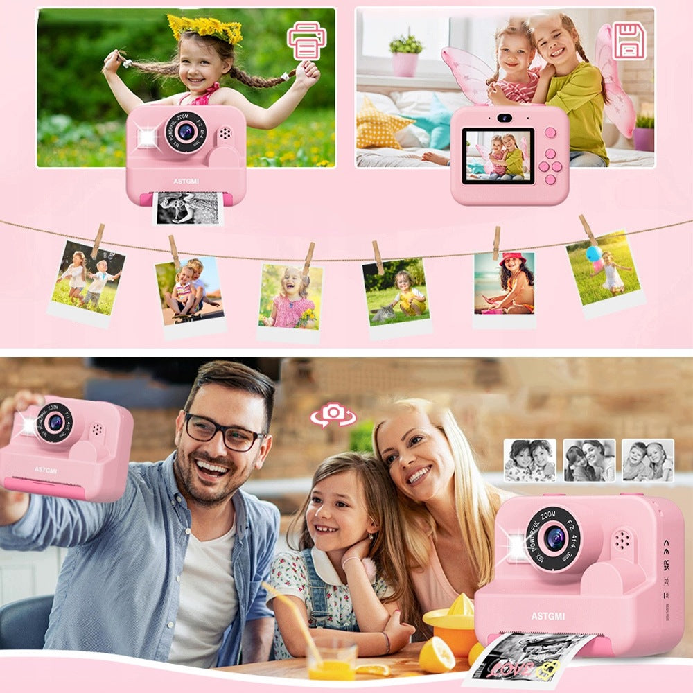 INSTANT CAMERA PRINTER FOR CHILDREN 16X ZOOM+32GB CARD Manufacturer code KIDYPRINT-PE