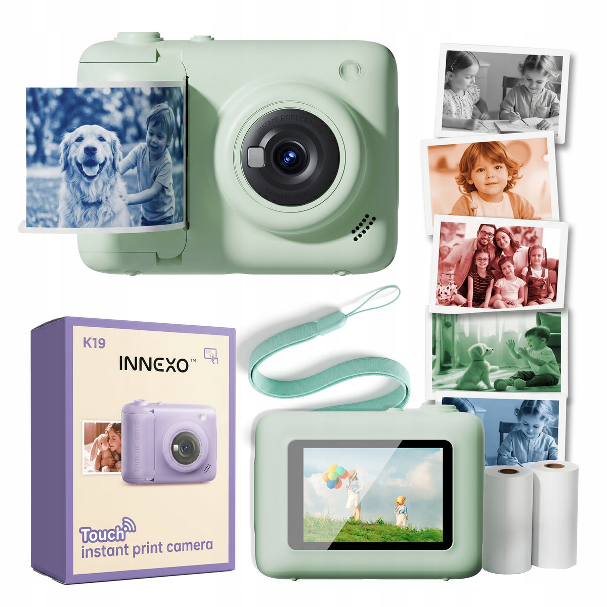 INSTANT camera for children touch color menu lamp PL WIFI Print
