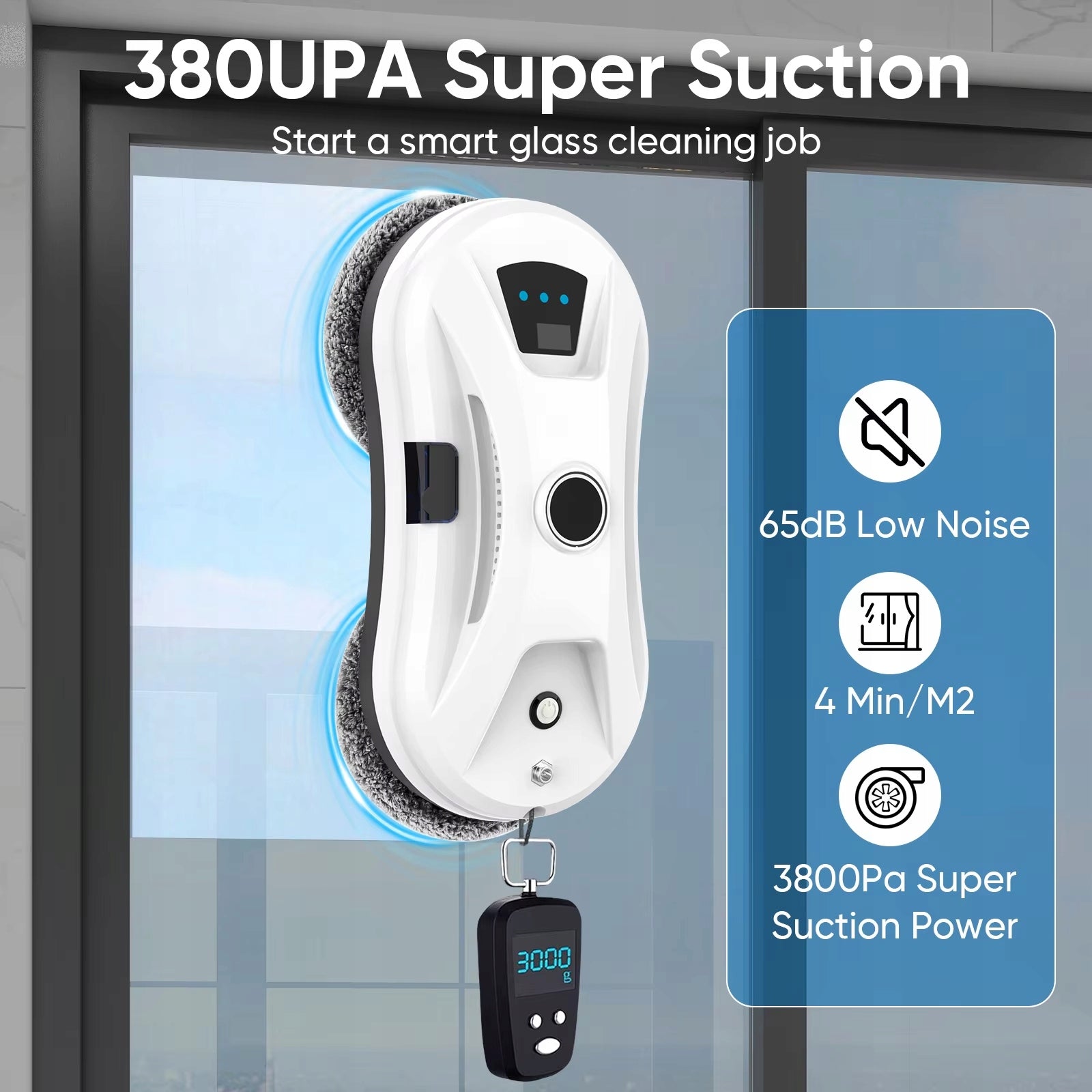 INTELLIGENT AUTOMATIC WINDOW CLEANING ROBOT WITH AI Model Inteligentny Robot Do Mycia Okien 13MM