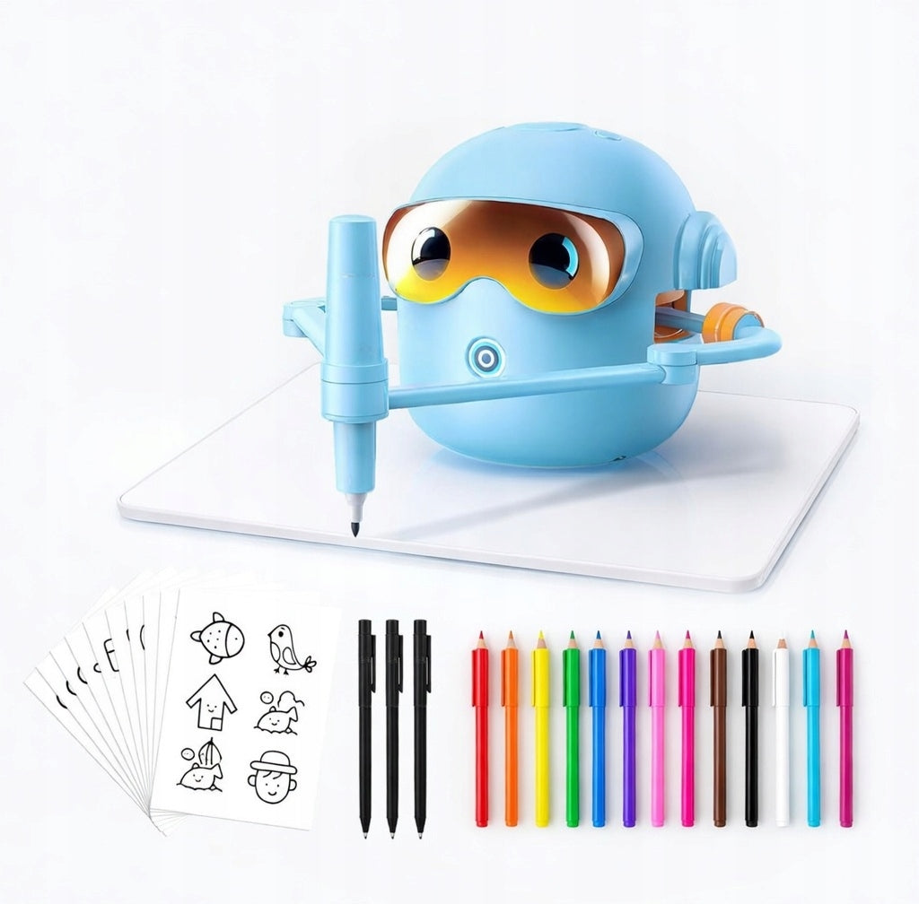 INTELLIGENT ROBOT DRAWING CHILDREN INITIATION TOY 100 SHEETS PORTABLE