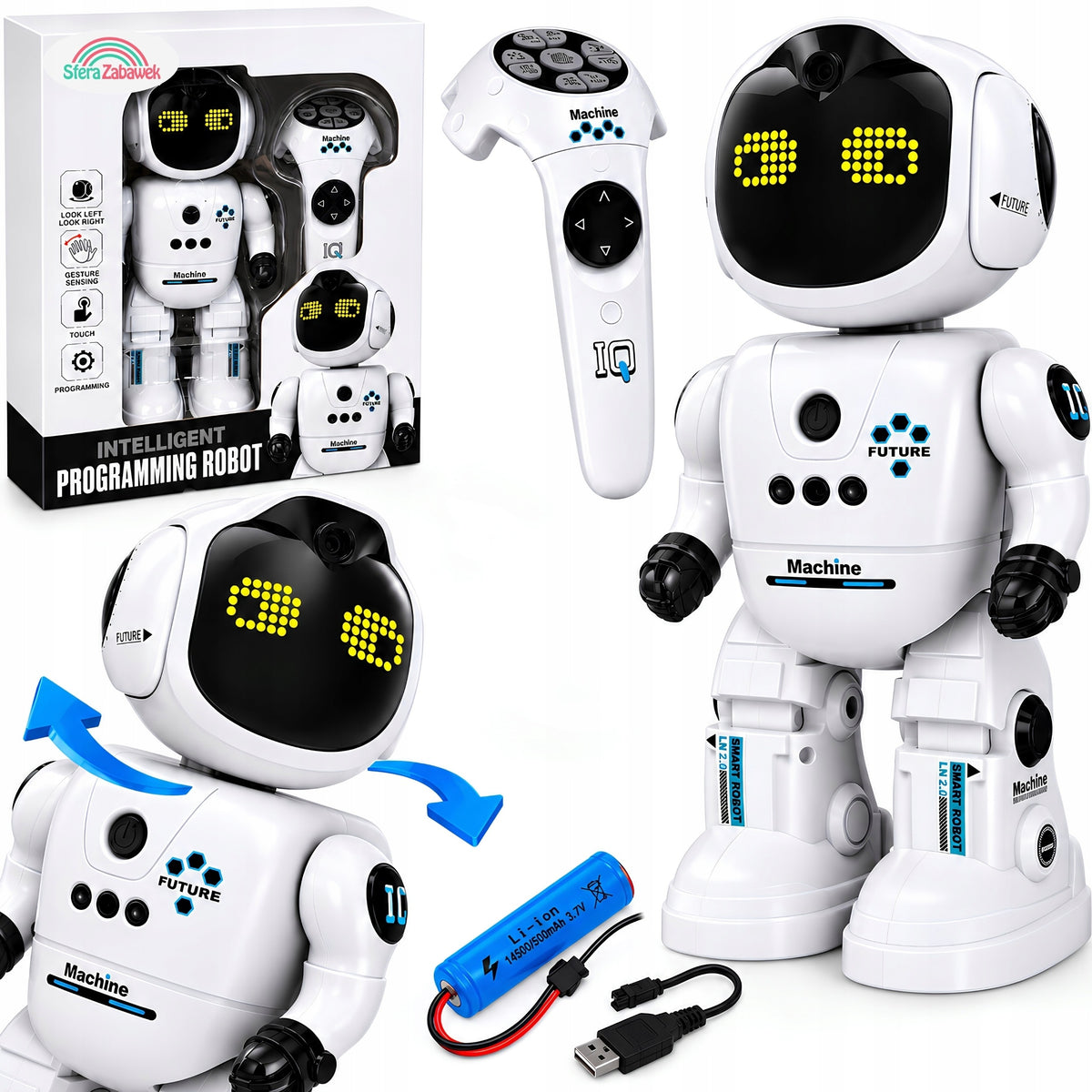 INTELLIGENT ROBOT RC REMOTE CONTROLLED GESTURE REMOTE CONTROL PROGRAMMING AI