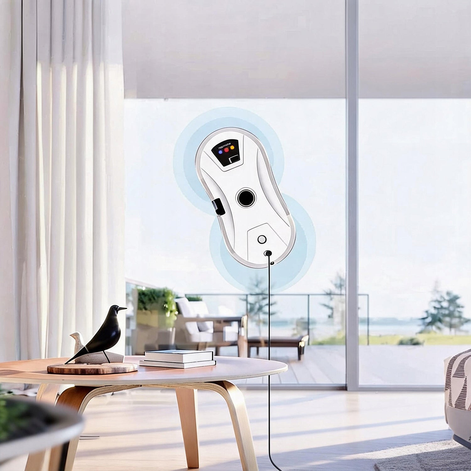 INTELLIGENT WINDOW CLEANING ROBOT SET AUTOMATIC WASHER WITH REMOTE CONTROL Charging time 1 min
