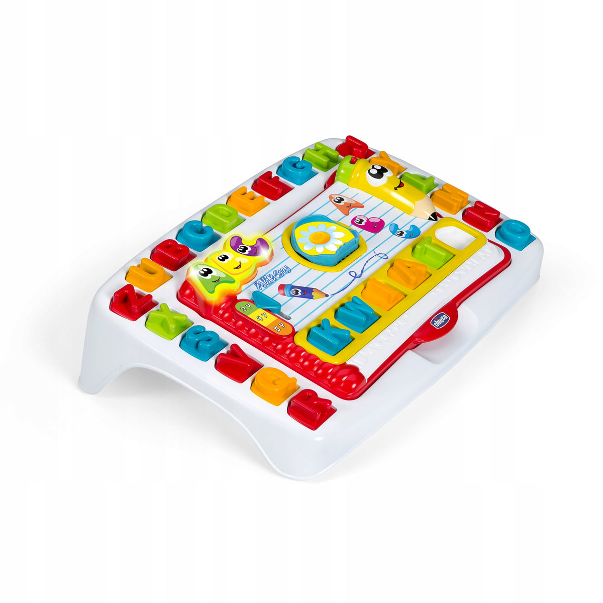 INTERACTIVE ALPHABET TABLE PRESCHOOLER BOARD SPEAKS in Polish CHICCO Color multicolor