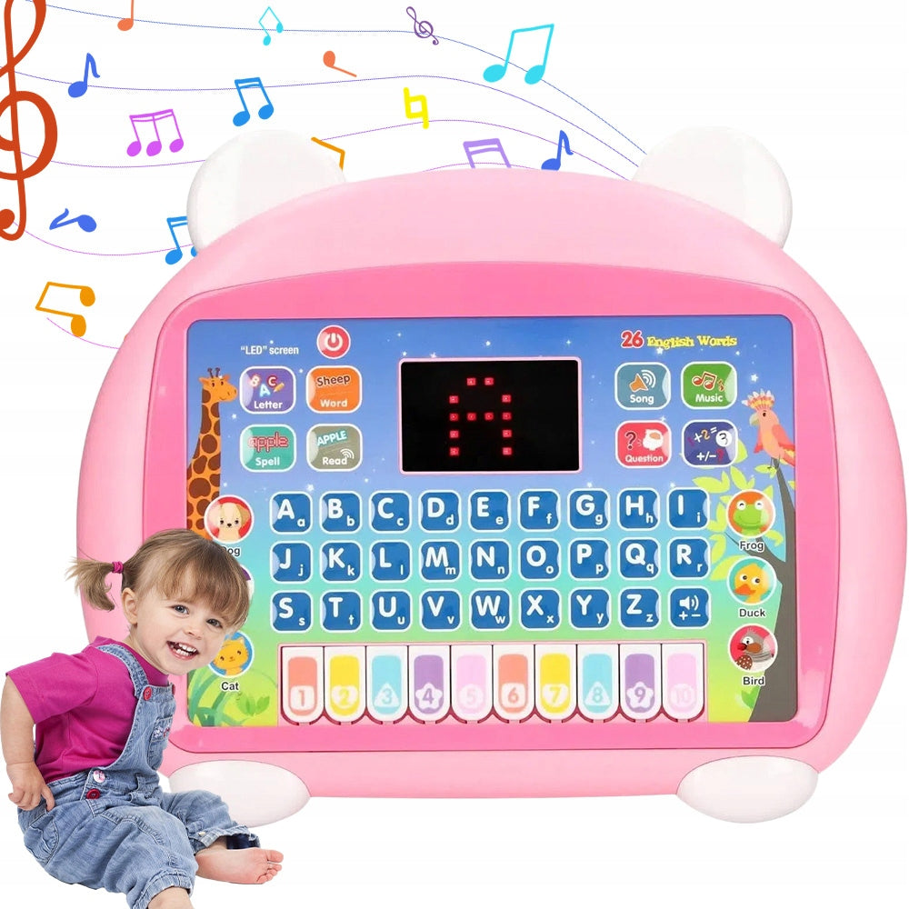 INTERACTIVE CHILDREN'S TABLET 8 MODES LEARNING LETTERS AND NUMBERS PINK 3-6 YEARS Packaging status original
