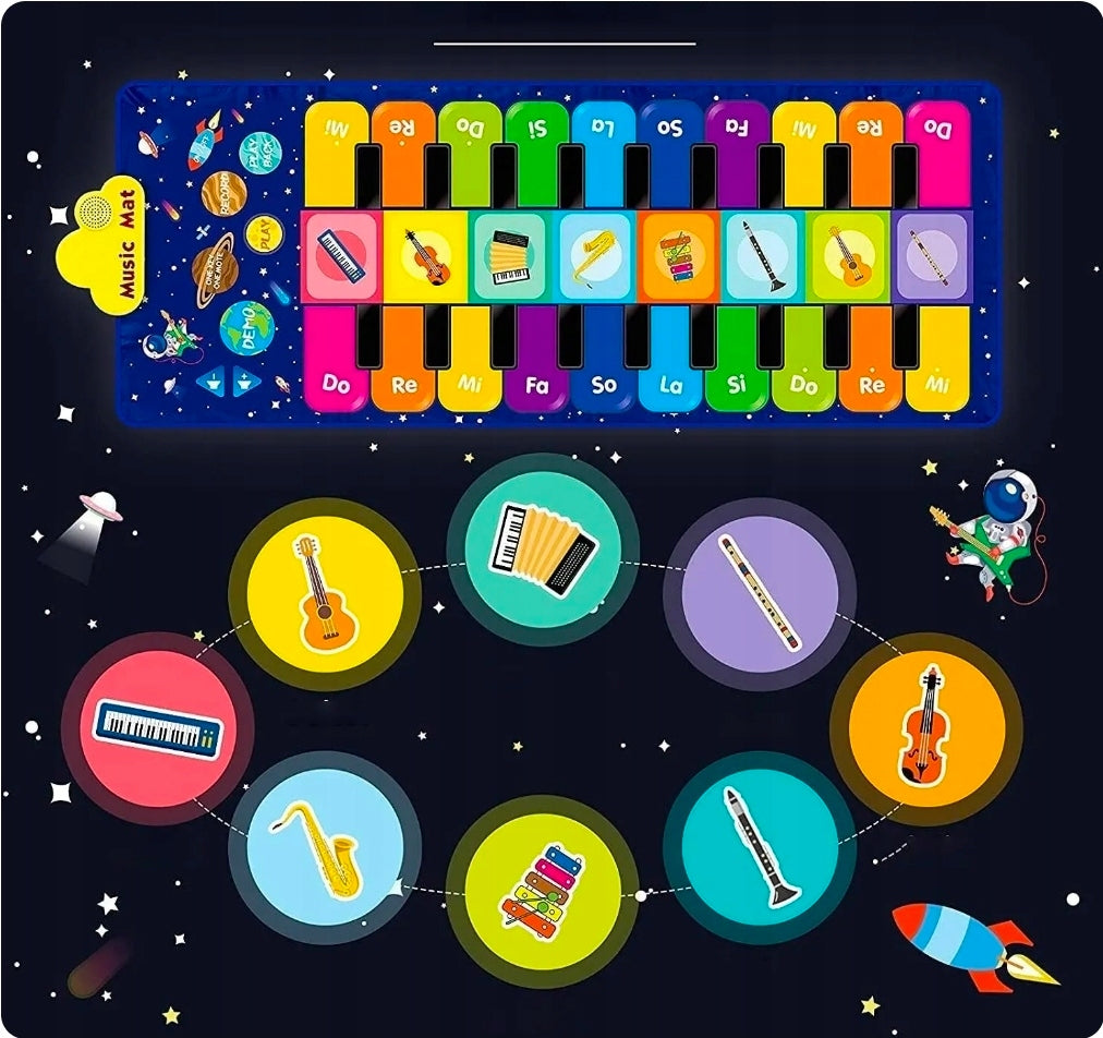 INTERACTIVE DANCE PIANO MAT EDUCATIONAL PLAYING SENSORY MUSIC Brand no brand