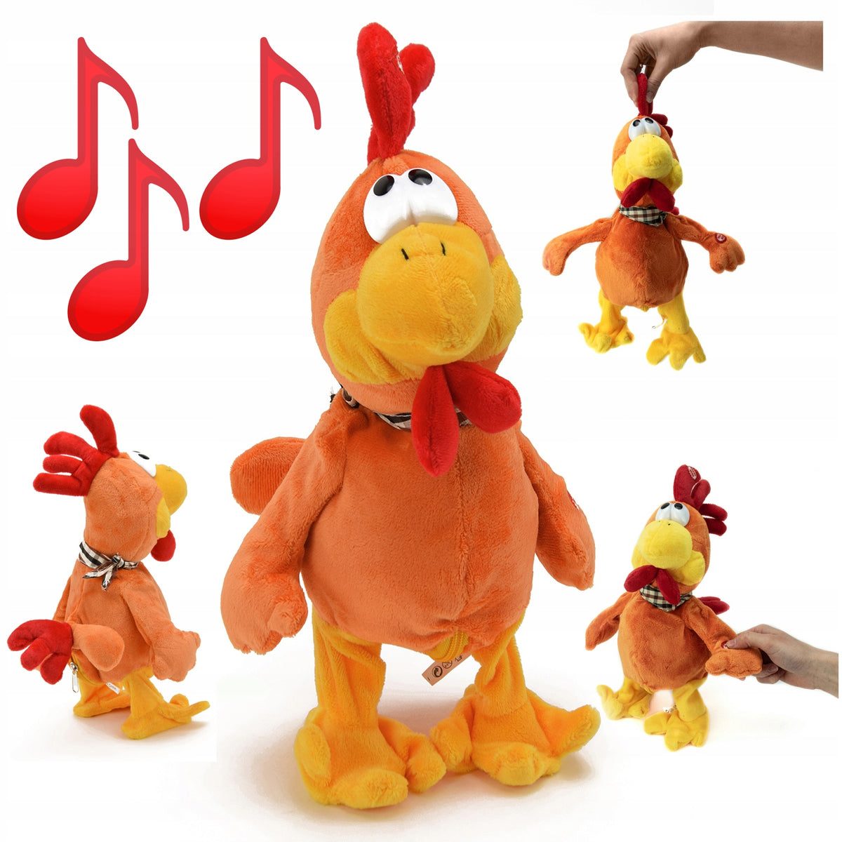 INTERACTIVE DANCING CHICKEN Plush Toy Game Moves Sounds