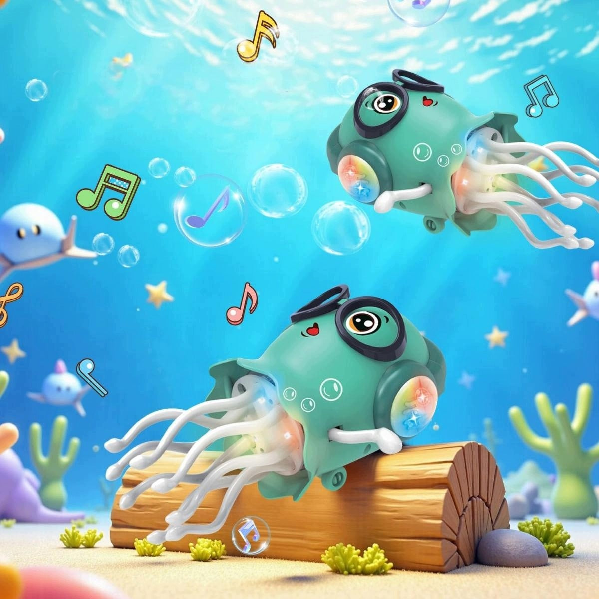 INTERACTIVE DANCING JELLYFISH OCTOPUS SQUID TOY DANCES GAME Manufacturer code 4059635524593