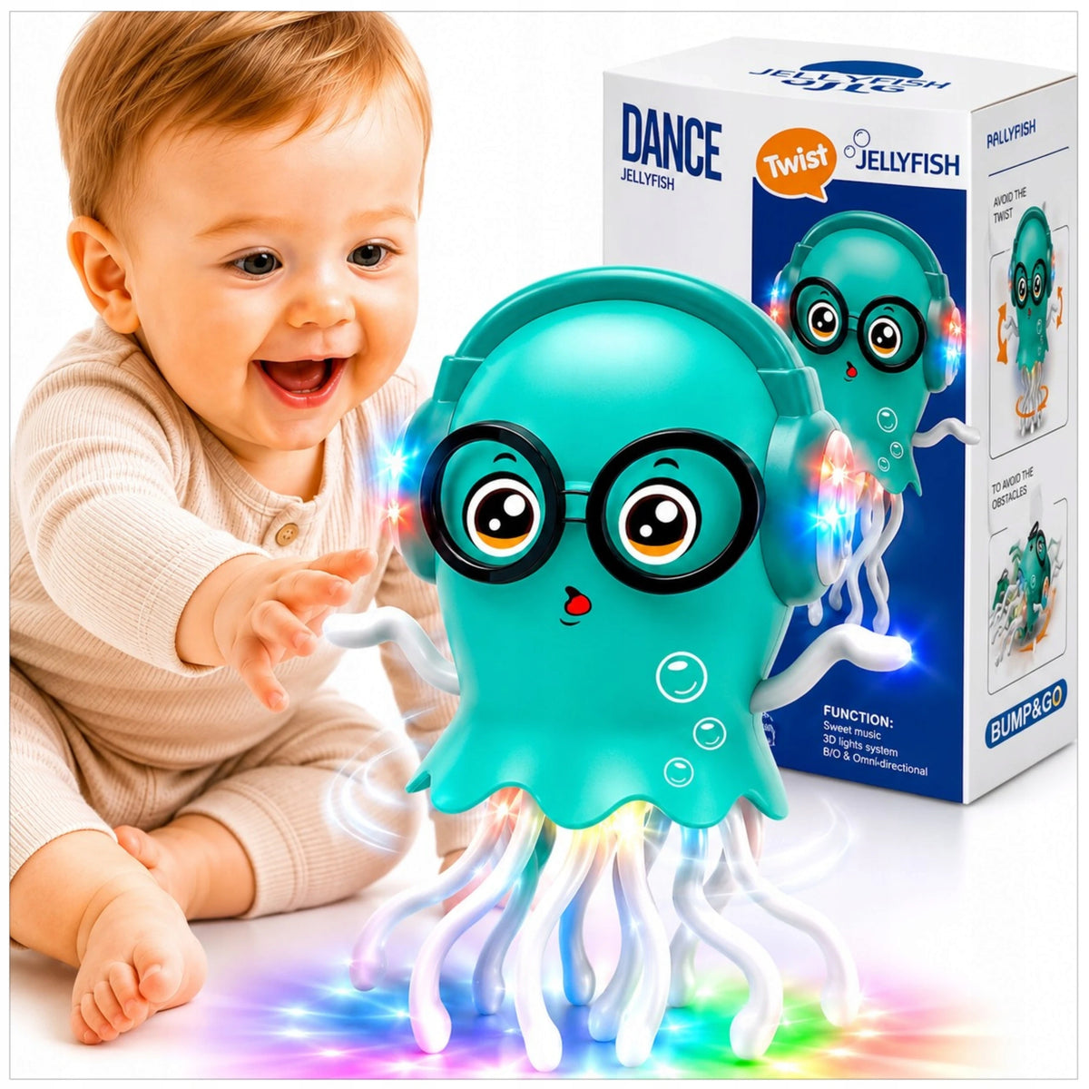 INTERACTIVE DANCING JELLYFISH OCTOPUS SQUID TOY DANCES GAME