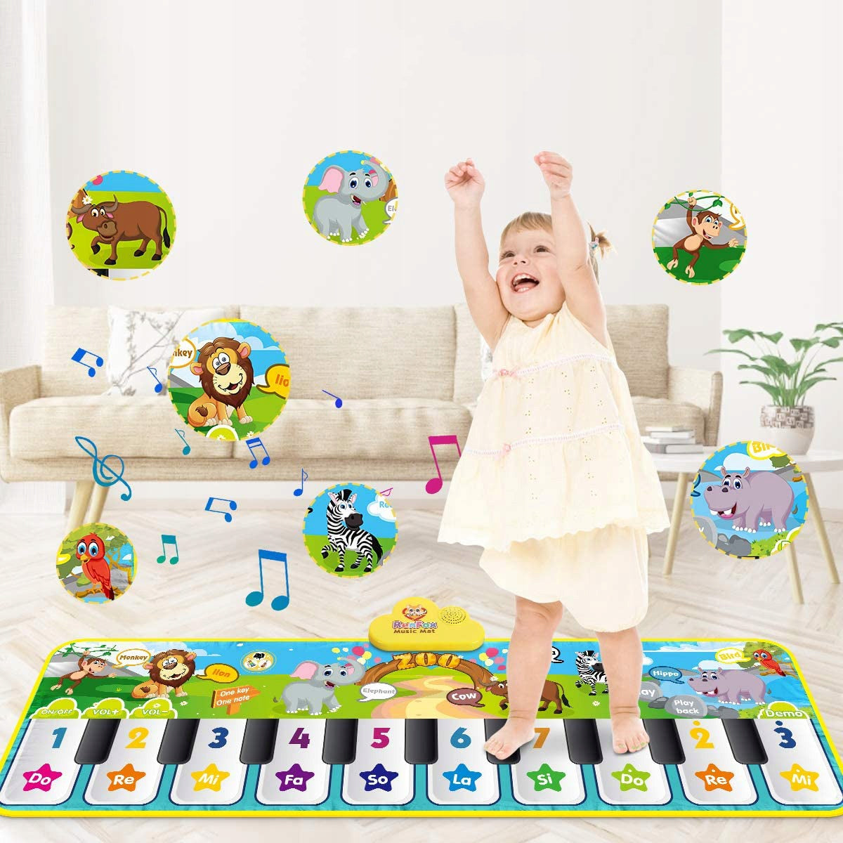 INTERACTIVE DANCING MUSIC MAT PIANO GIFT FOR CHILDREN 120X39CM Manufacturer code interaktywny prezent