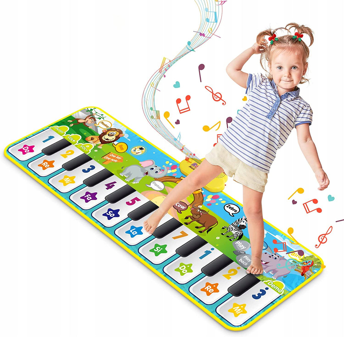 INTERACTIVE DANCING MUSIC MAT PIANO GIFT FOR CHILDREN 120X39CM