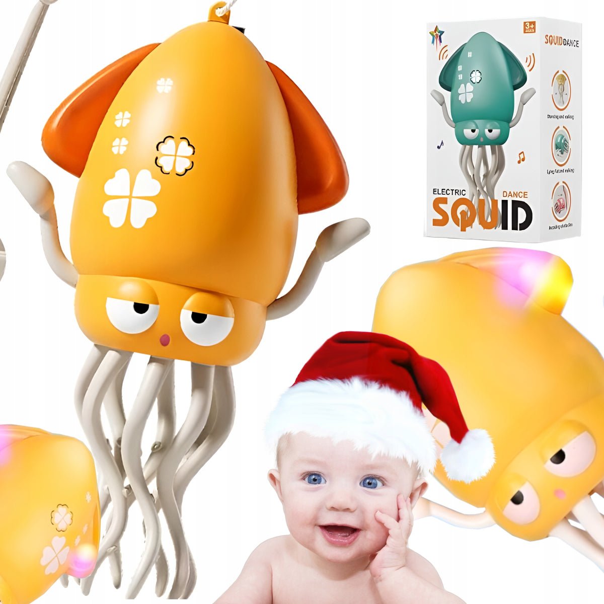 INTERACTIVE DANCING SQUID TOY FOR KIDS octopus VIRAL USB