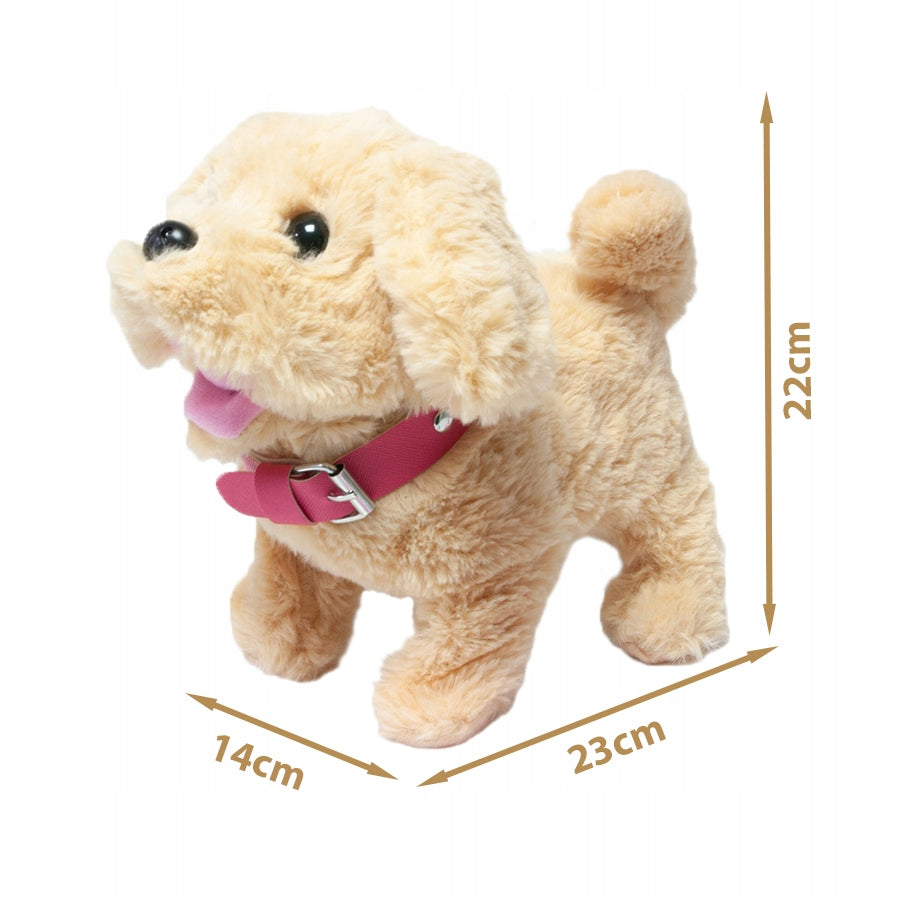 INTERACTIVE DOG ON A LEASH WALKS BARK REPEATS THE WORDS DOG BEAUTY SALON Brand Stator