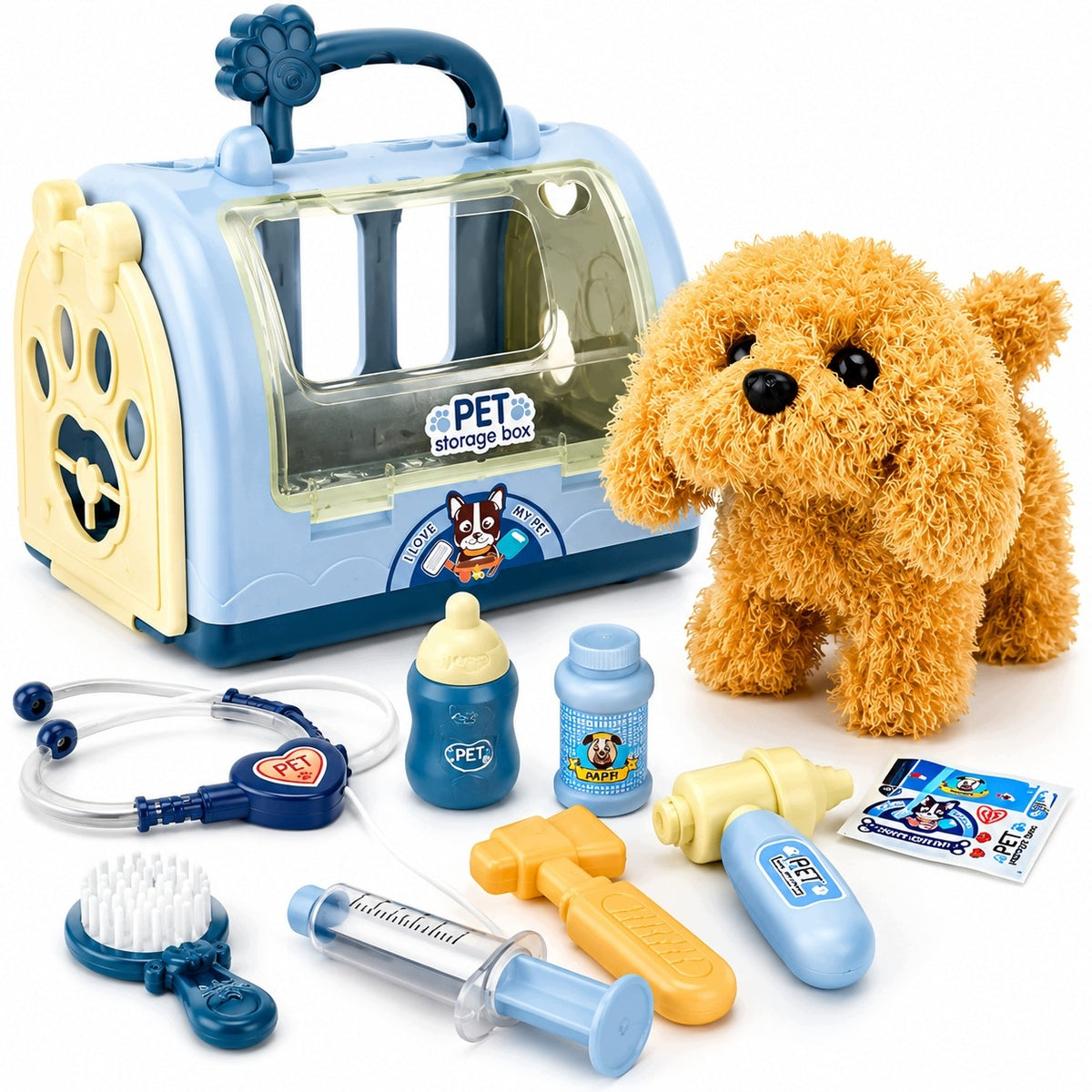 INTERACTIVE DOG SMALL VETERINARIAN MEDICAL KIT + SUITCASE AND ACCESSORIES Manufacturer code INTERAKTYWNY PIESEK MAŁY WETERYNARZ Fest