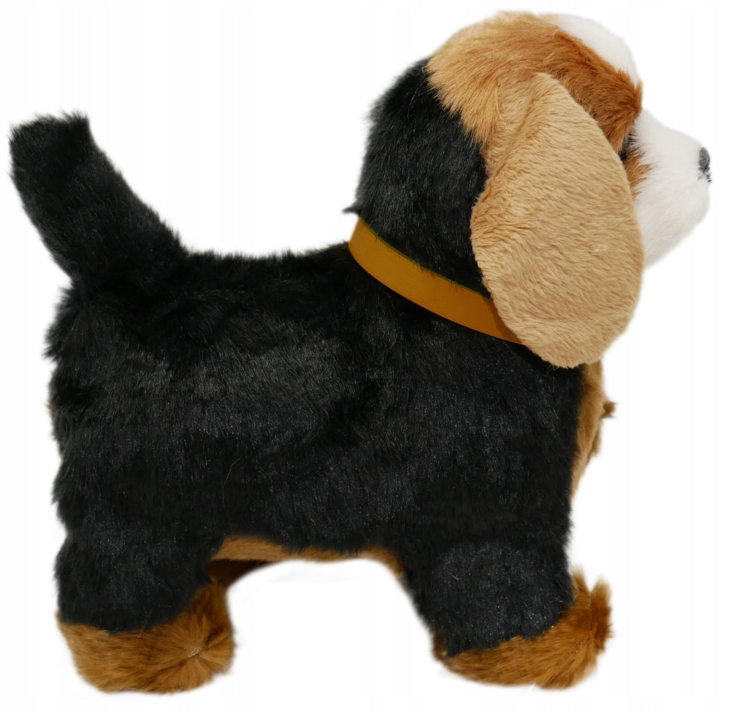 INTERACTIVE DOG responds to touch WALKS BARK plush toy BEAGLE Manufacturer code BEAGLE