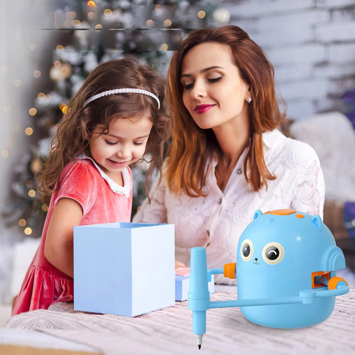 INTERACTIVE DRAWING ROBOT FOR CHILDREN EDUCATIONAL SET OF 100 SHEETS+MARKERS Packaging status original