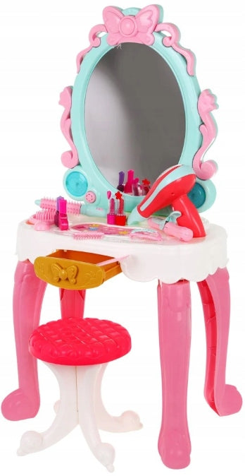 INTERACTIVE DRESSING TABLE FOR GIRLS PRINCESS STOOL DRYER ZDZ7938 Brand Ramiz